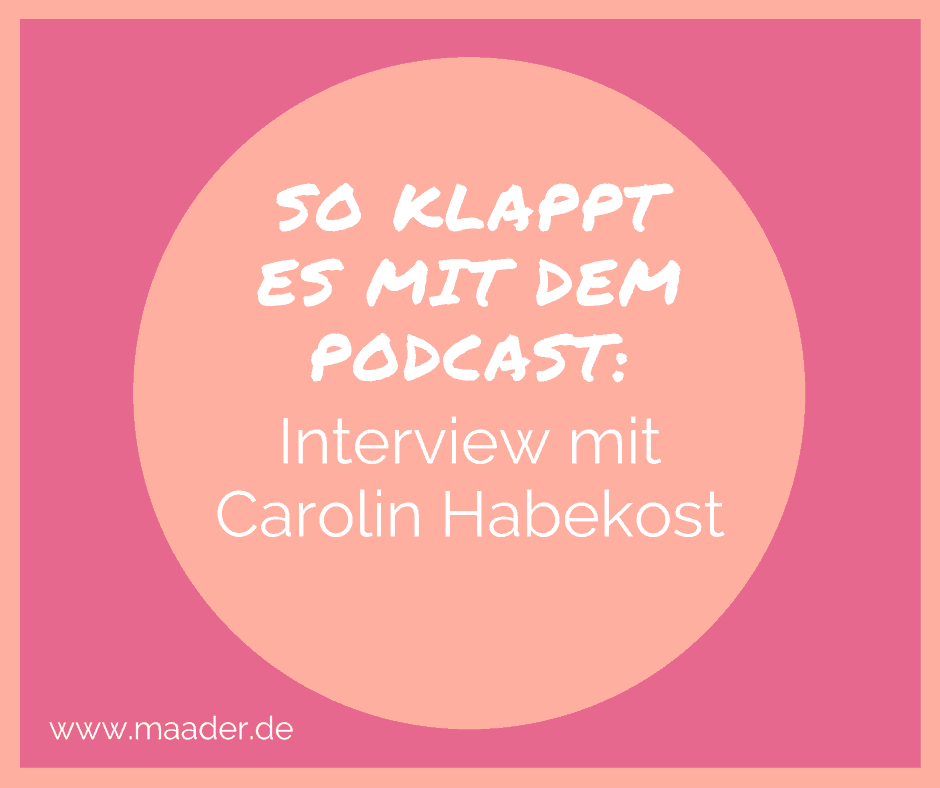 Podcast - Interview mit Carolin Habekost, Titelbild